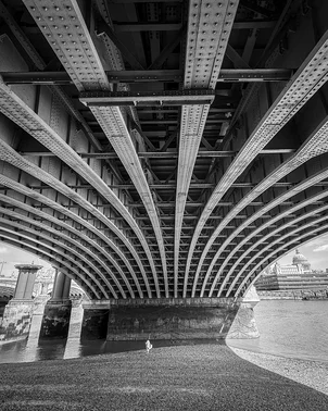Mudlarking under Blackfriars Bridge